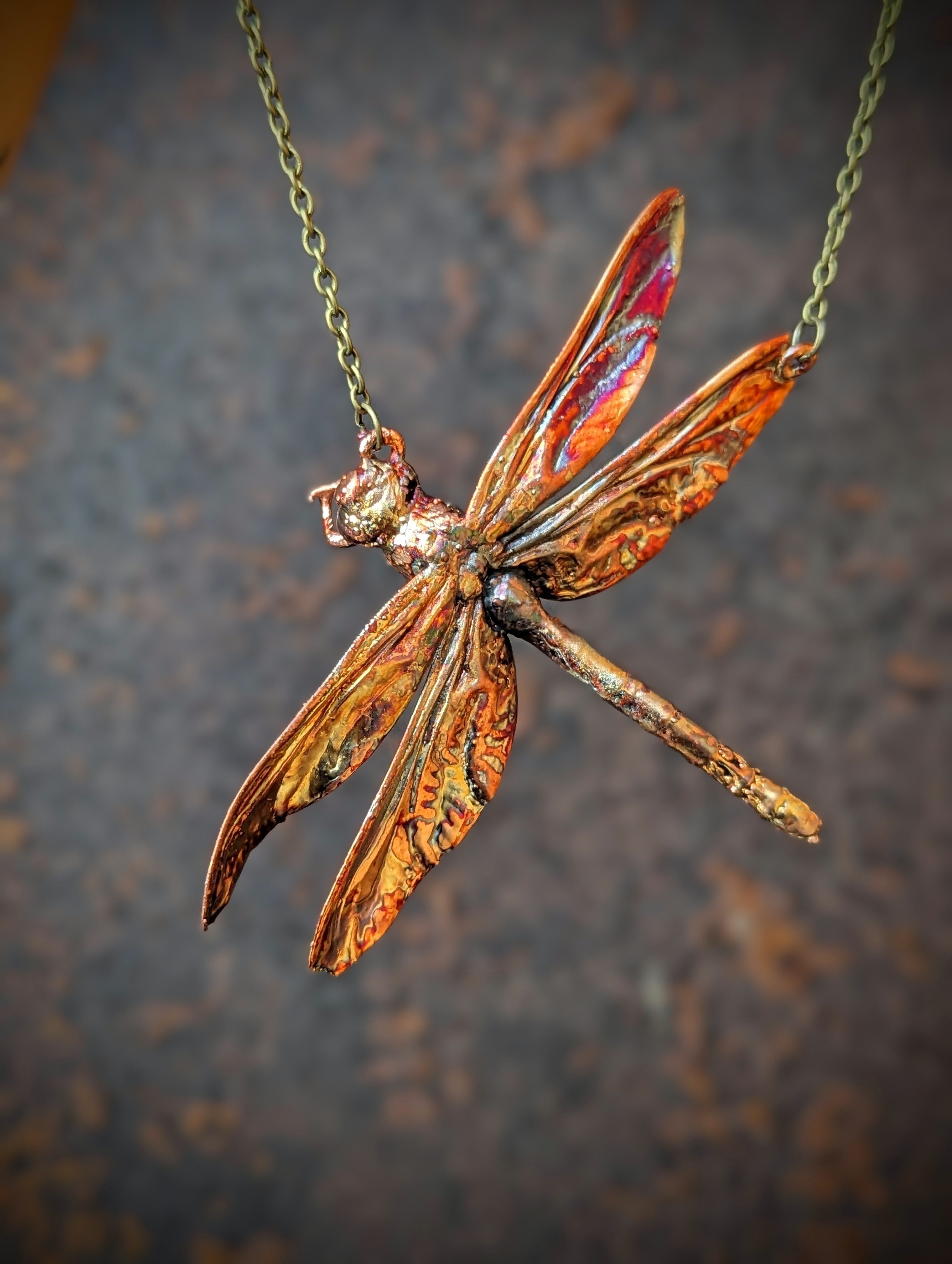 Green Darner Dragonfly Necklace – Linnaea Jewelry