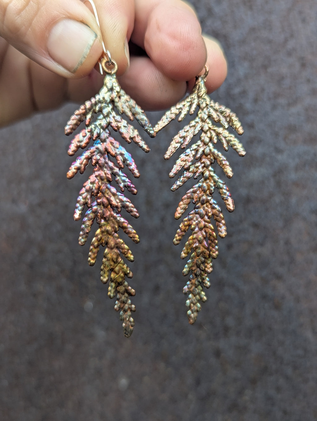 Western Redcedar Earrings MADE TO ORDER (medium)