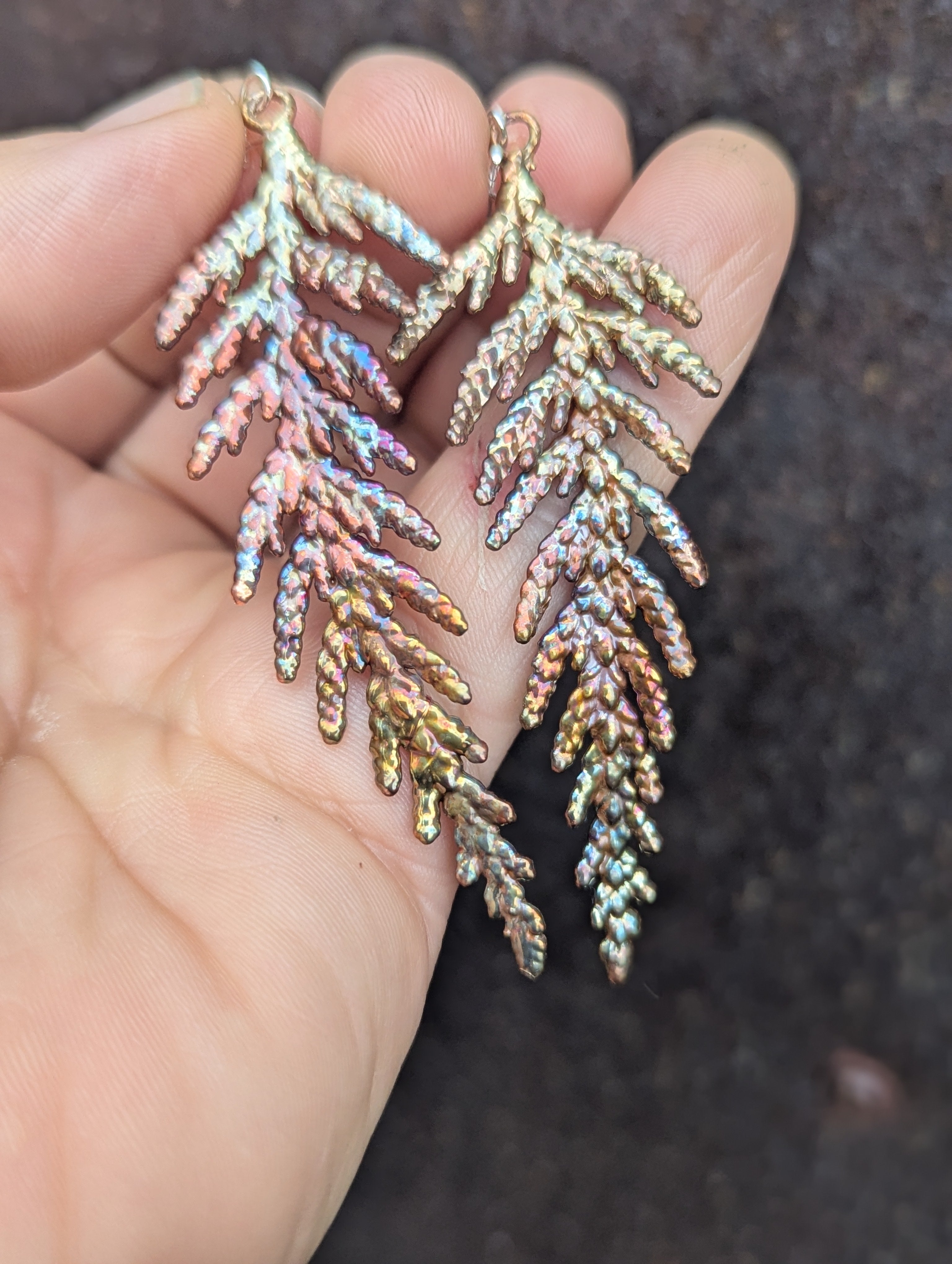 Western Redcedar Earrings MADE TO ORDER (medium)