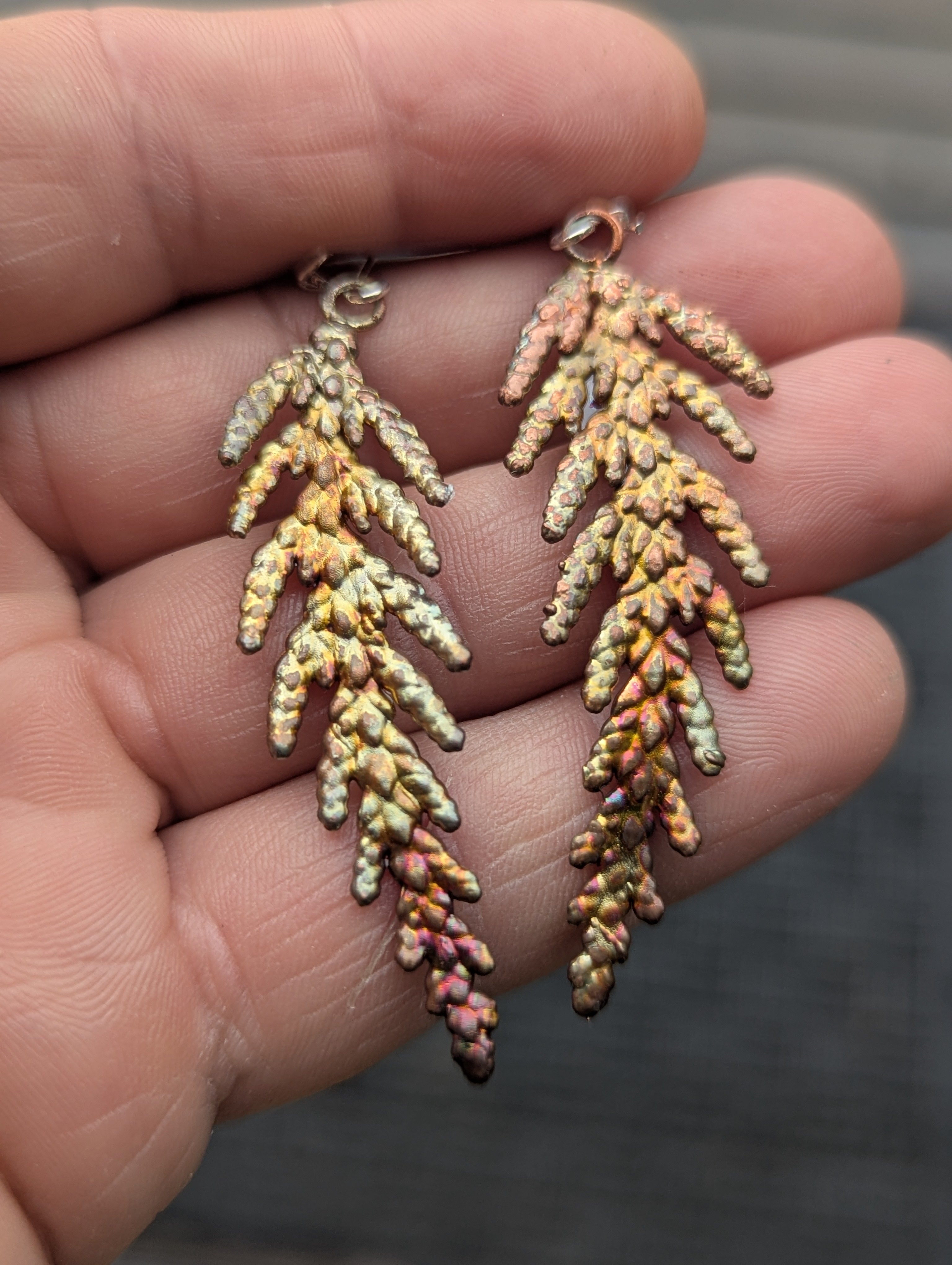 Western Redcedar Earrings MADE TO ORDER (small)
