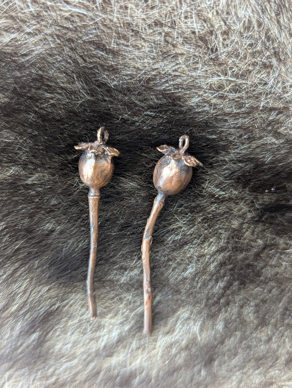 Poppy Pods Earrings (charms only)
