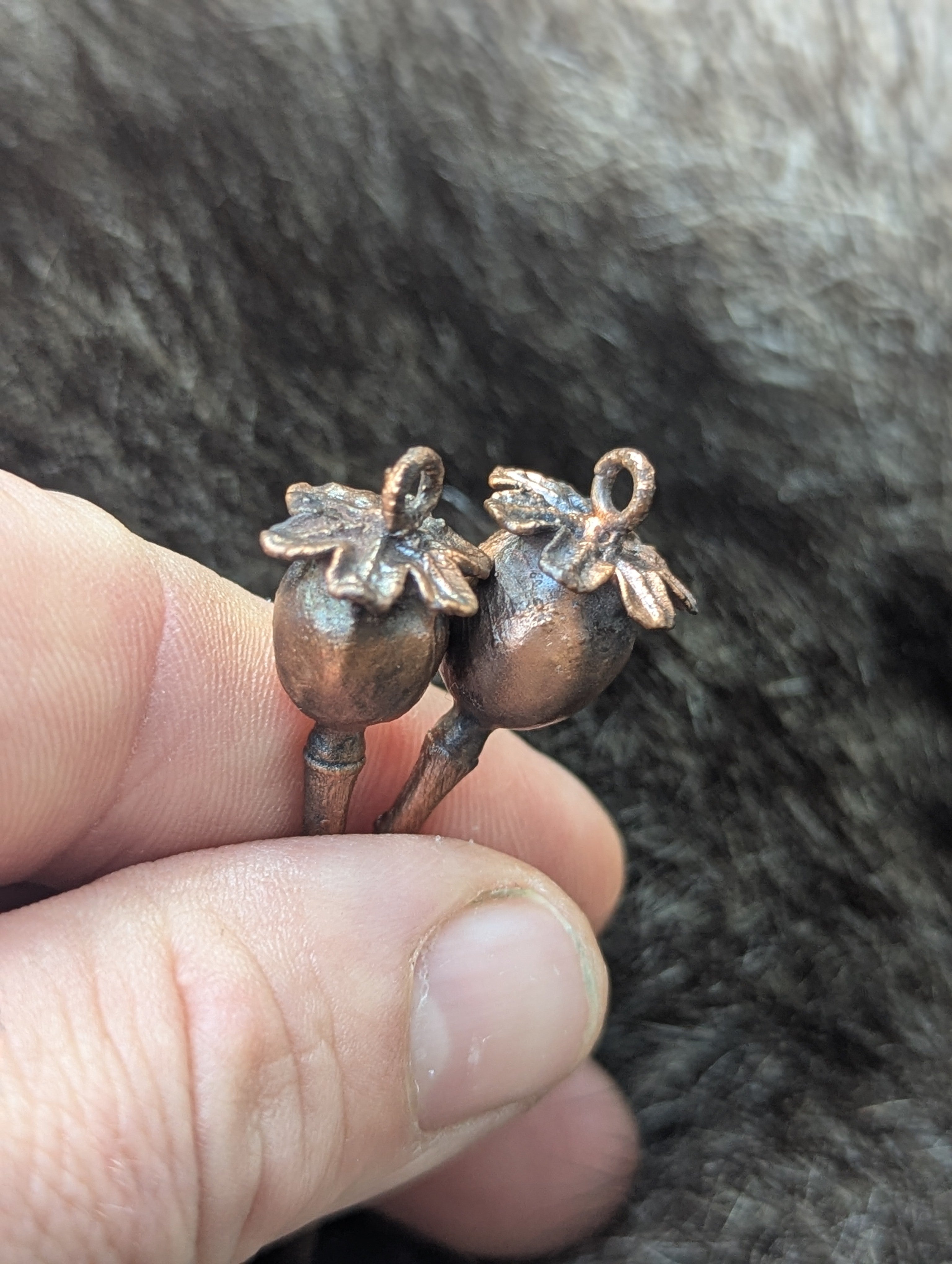 Poppy Pods Earrings (charms only)