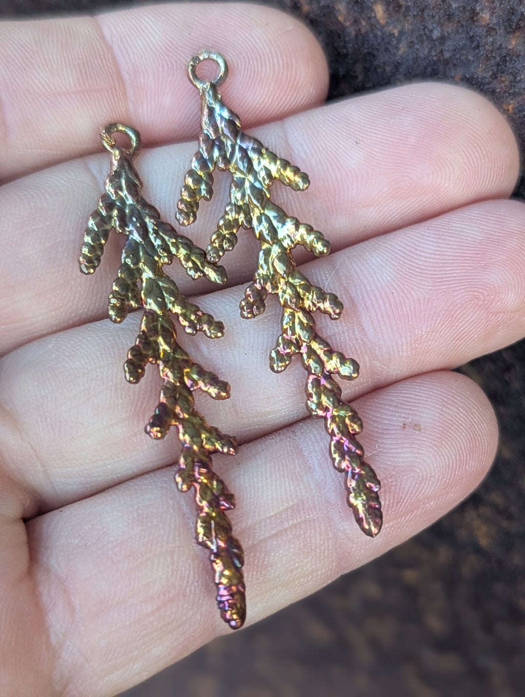 Western Redcedar Earrings (charms only)