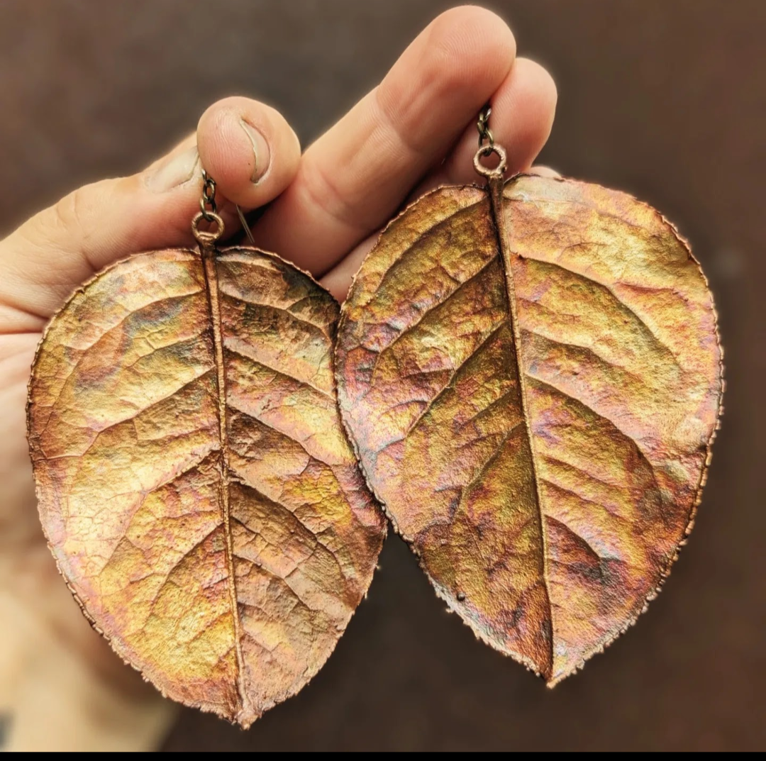 Salal Earrings MADE TO ORDER (large)